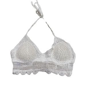 American Flirt Crochet Halter Top